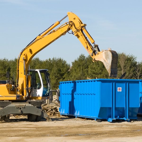 what are the rental fees for a residential dumpster in Mount Zion West Virginia